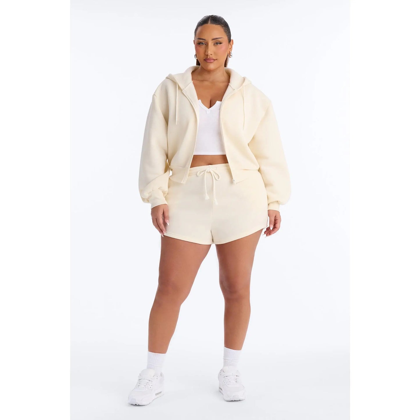 Bride to Be Fleece Short Set - White/Pink